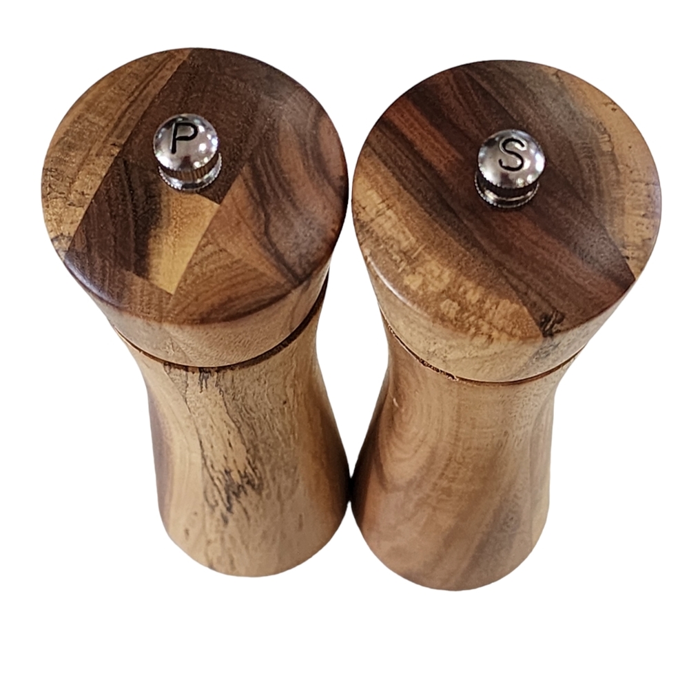 Wooden Salt and Pepper Grinder Set - Picture 6 of 12